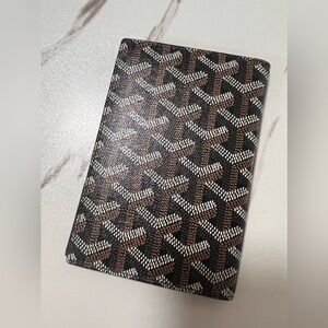 Authentic Goyard passport holder black